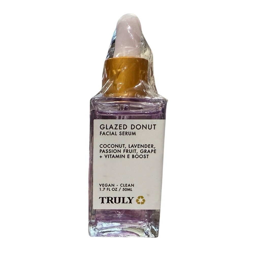 Truly Glazed Donut Facial Serum Coconut Lavender Vitamin E 1.7 fl oz 50ml New